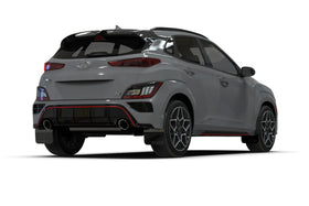 Rally Armor 22-23 Hyundai Kona N Black UR Mud Flap w/Grey Logo - 0