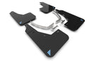 Rally Armor 22-24 Hyundai Ioniq 5 Black UR Mud Flap Light Blue Battery Logo-1