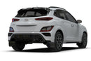 Rally Armor 22-23 Hyundai Kona N-Line Black UR Mud Flap w/White Logo-2