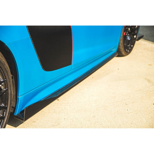 CARBON FIBER Side Rocker Extensions Audi R8 Audi R8 2016-18