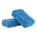 Premium Grade Microfiber Applicators, Blue 2" x 4" x 6" (2 Pack) (Comes in Case of 24 Units)-1