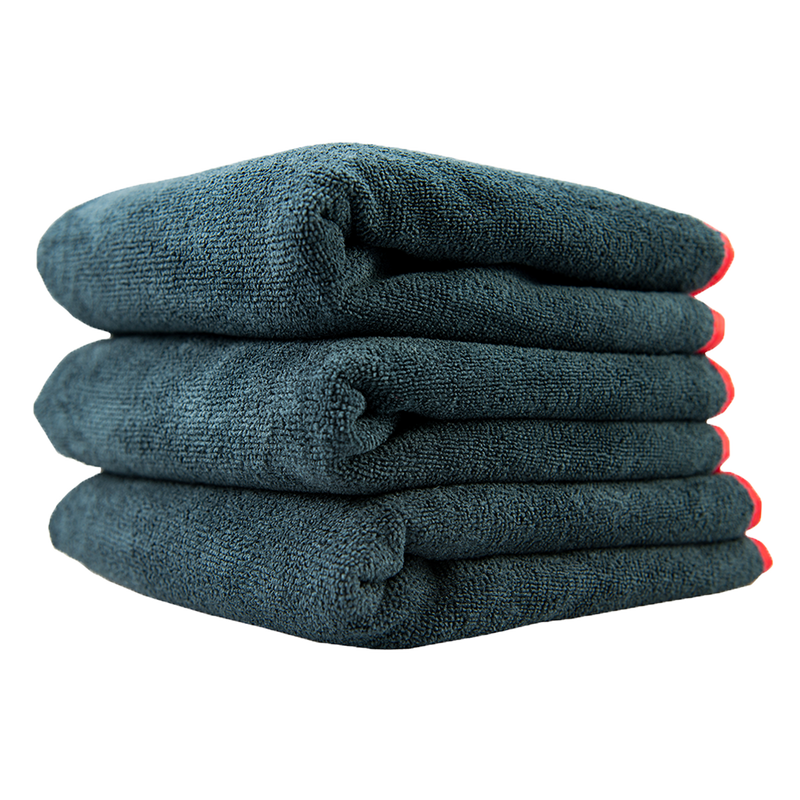 Premium Red-Line Microfiber Towel, 16" x 16" (3 Pack) (Comes in Case of 16 Units)