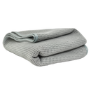 Waffle Weave Gray Matter Microfiber Drying Towel, 36" x 25"-1