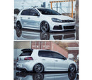 Flow Designs MK6 Golf R Full Lip Splitter Set - WITH Bolt On Accessories-2