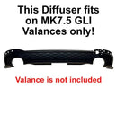 CJM Industries Rear Diffuser for MK7.5 Facelift GLI (2022 - 2024) | RD-75GL-SU-4