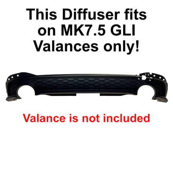 CJM Motorsport Rear Diffuser for MK7.5 Facelift GLI (2022 - 2024)