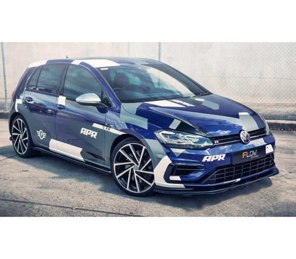 Flow Designs MK7.5 Golf R Full Lip Splitter Set With Flow-Lock Rear Diffuser