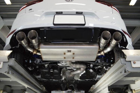 VWR Golf 7R Rear Exhaust System Valved (Cat-back)