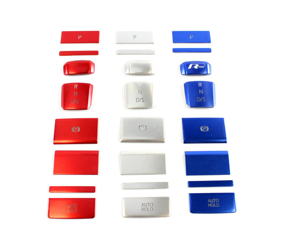 Billet Styled Interior Switch Cover Kit - VW / Mk8 GTI / Golf R (DSG)