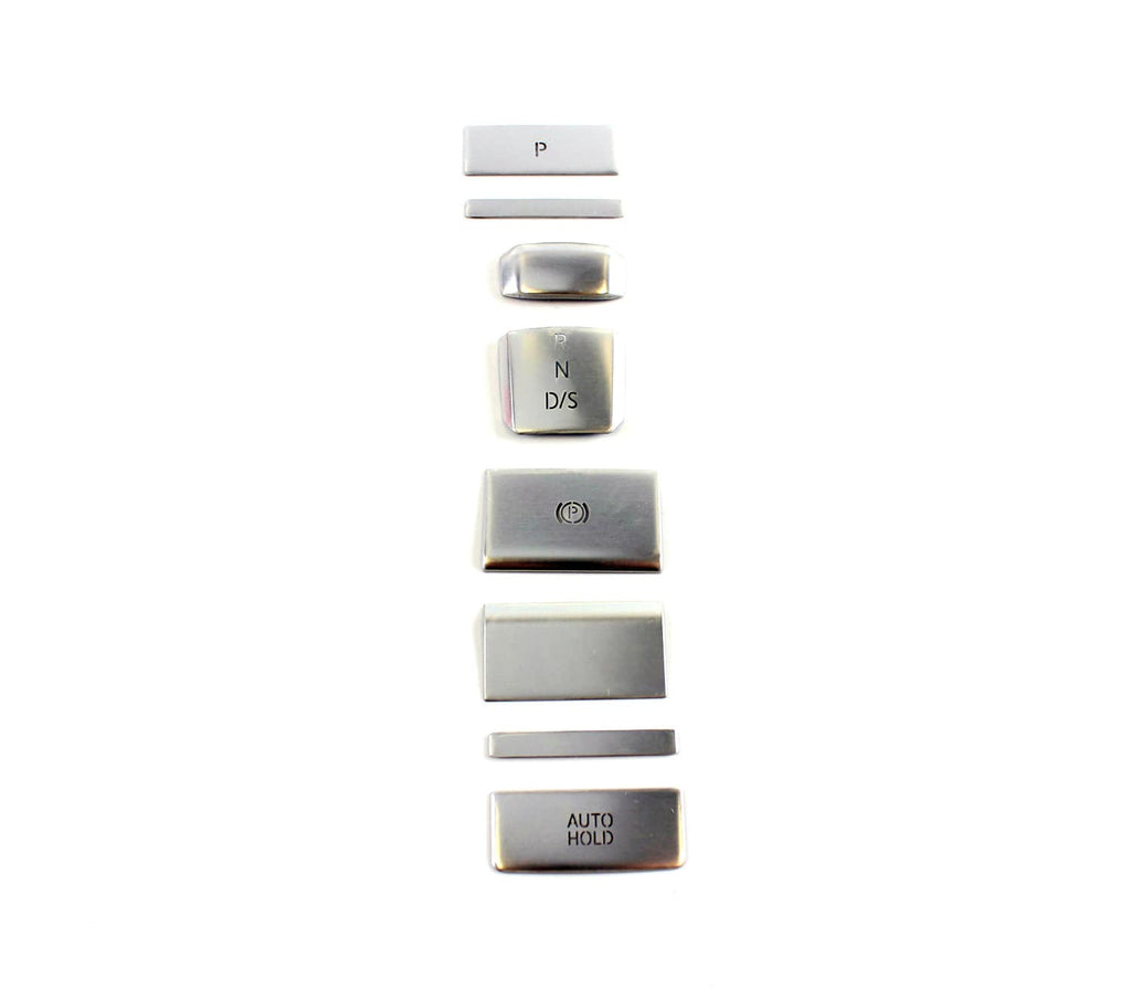 Buy silver Billet Styled Interior Switch Cover Kit - VW / Mk8 GTI / Golf R (DSG)