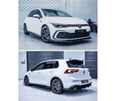 Flow Designs VW MK8 Golf GTI Full Lip Splitter Set - No Accessories-2