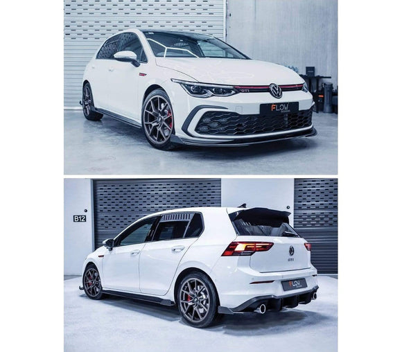 Flow Designs VW MK8 Golf GTI Full Lip Splitter Set - No Accessories