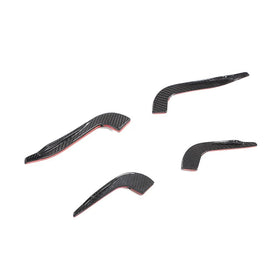 Dry Carbon Fiber Front Bumper Fins for Audi RS3 2017-2019