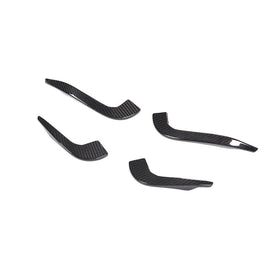 Dry Carbon Fiber Front Bumper Fins for Audi RS3 2017-2019 - 0