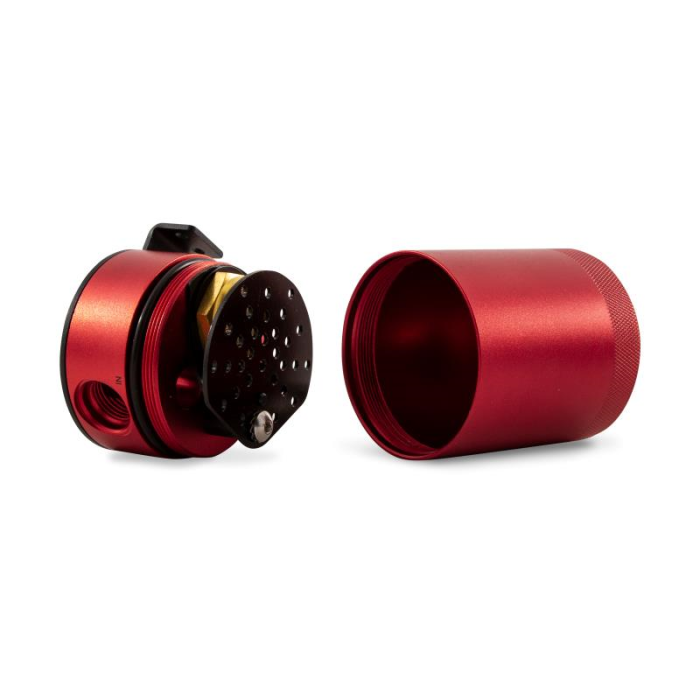 Mishimoto Compact Baffled Oil Catch Can - 2-Port - Red