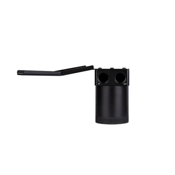 Mishimoto 07-10 BMW N54 Baffled Oil Catch Can Kit - Black (CCV Side)