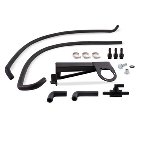 Mishimoto 2016+ Ford Focus RS Baffled Oil Catch Can Kit - Black - 0