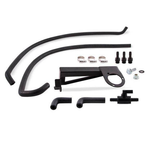 Mishimoto 2016+ Ford Focus RS Baffled Oil Catch Can Kit - Black