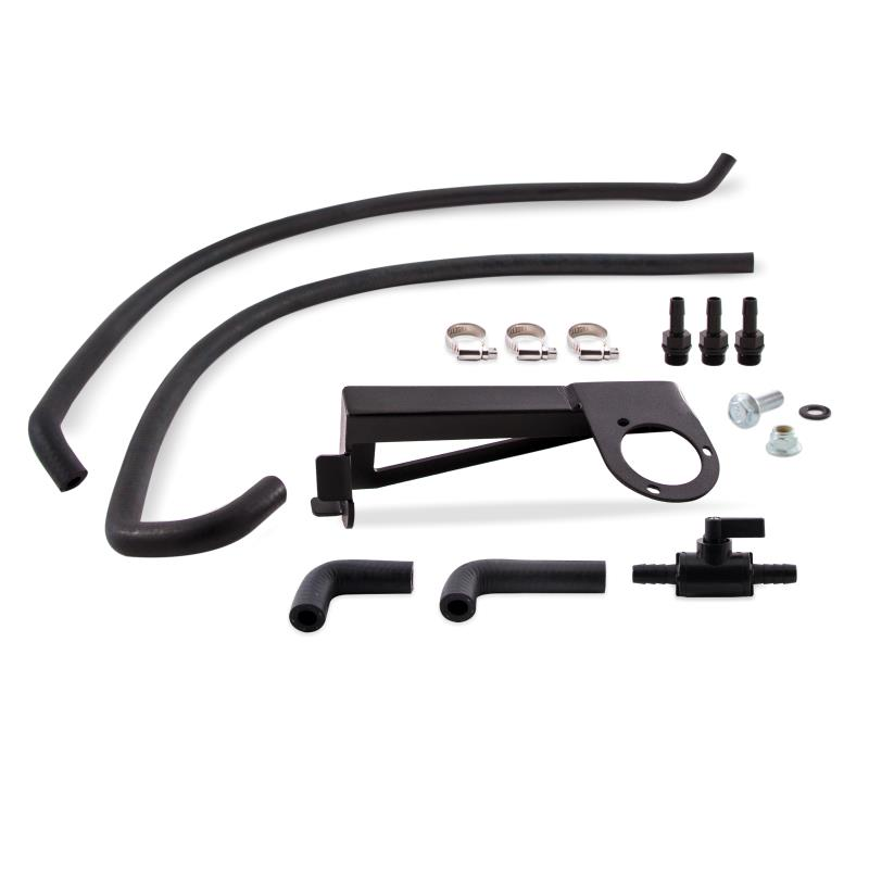Mishimoto 2016+ Ford Focus RS Baffled Oil Catch Can Kit - Black - 0