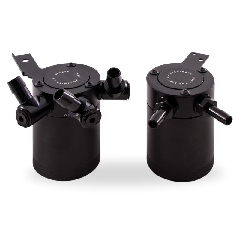 Mishimoto 08-14 Subaru STI Baffled Oil Catch Can Kit - Black - 0