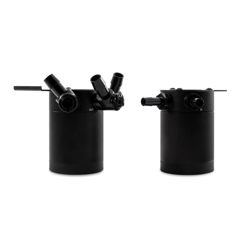 Mishimoto 08-14 Subaru WRX Baffled Oil Catch Can Kit - Black - 0
