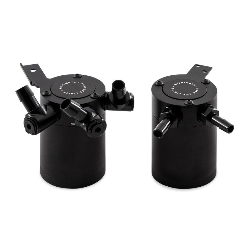 Mishimoto 08-14 Subaru WRX Baffled Oil Catch Can Kit - Black