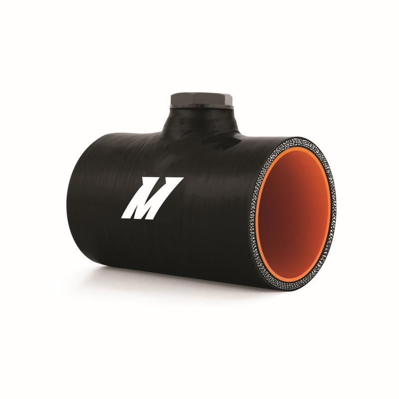 Mishimoto 2.5in Black Silicone Coupler w/ 1/8in NPT Bung