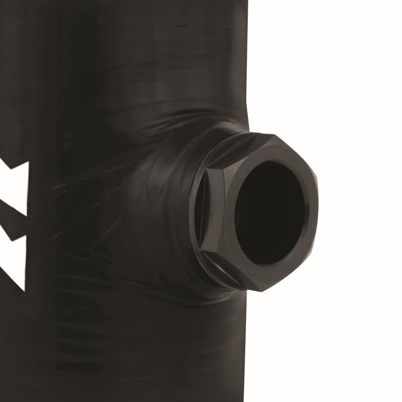 Mishimoto 2.5in Black Silicone Coupler w/ 1/8in NPT Bung