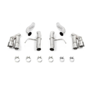 Mishimoto 2016+ Chevrolet Camaro 2.0T Quad-Tip Race Axle-Back Exhaust w/ Polished Tips-1