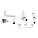 Mishimoto 14-16 Ford Fiesta ST 1.6L 2.5in Stainless Steel Cat-Back Exhaust w/ Burnt Ti Tips-1