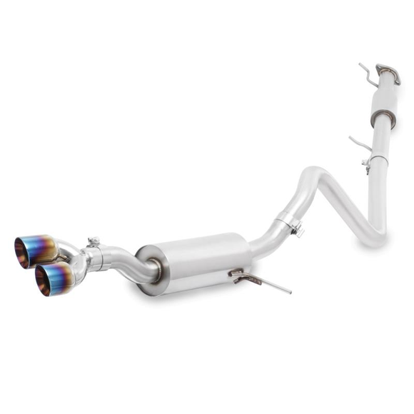 Mishimoto 14-16 Ford Fiesta ST 1.6L 2.5in Stainless Steel Cat-Back Exhaust w/ Burnt Ti Tips