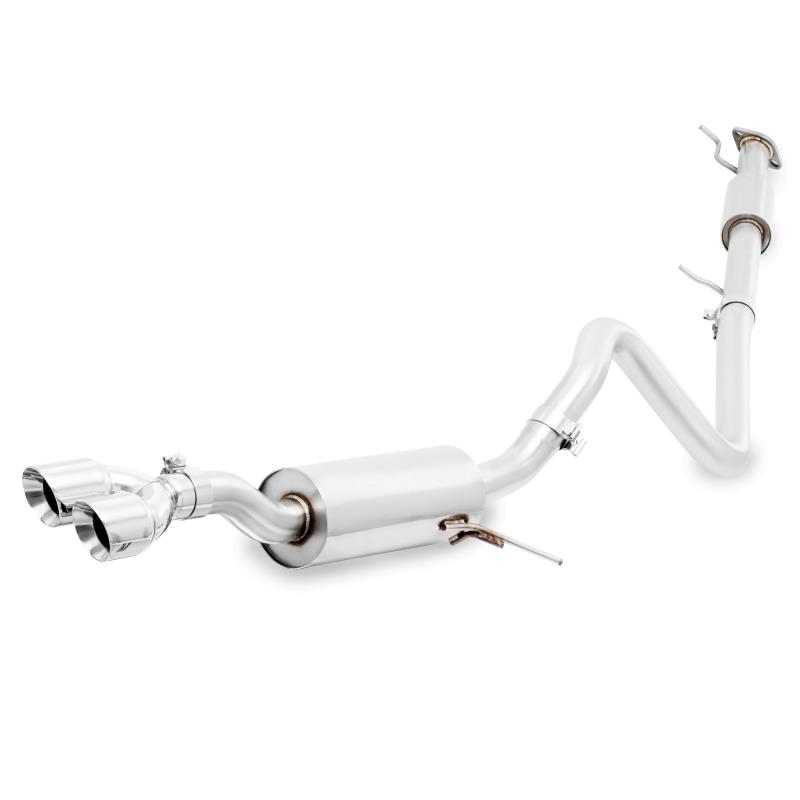 Mishimoto 14-16 Ford Fiesta ST 1.6L 2.5in Stainless Steel Resonated Cat-Back Exhaust w/ Polish Tips - 0