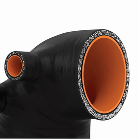 Mishimoto 92-99 BMW E36 (325/328/M3) w/ 3.5in HFM Black Silicone Intake Boot - 0