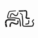 Mishimoto 06-07 Subaru STI / 06-07 WRX Black Silicone Ancillary Hoses-1