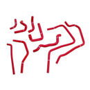 Mishimoto 01-05 Subaru WRX Red Silicone Ancillary Hoses-1