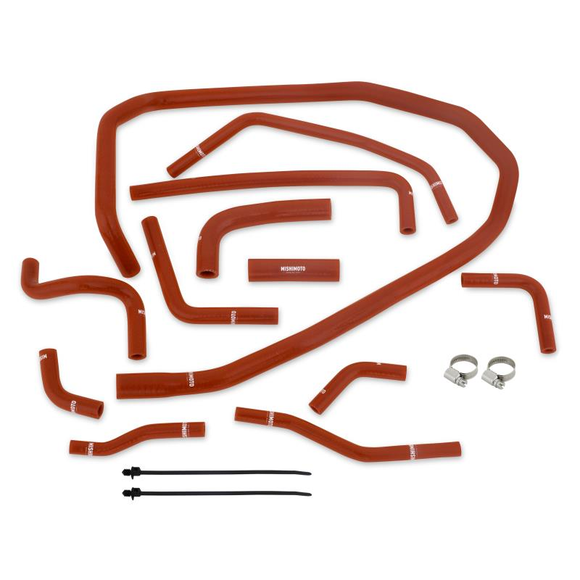 Mishimoto 2015 Subaru WRX Red Silicone Radiator Coolant Ancillary Hoses Kit