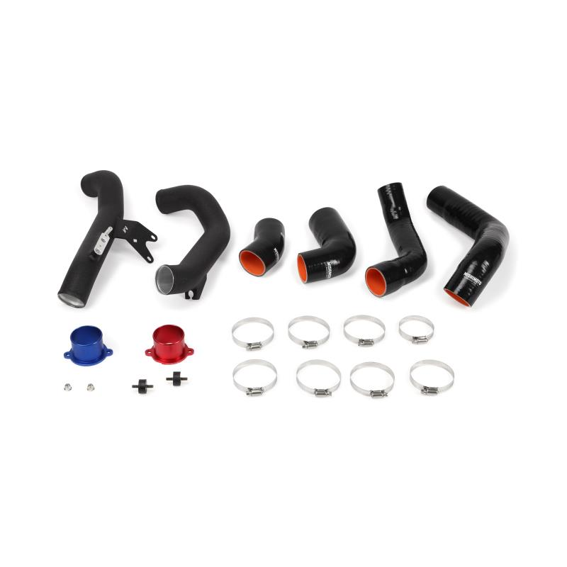 Mishimoto 2016+ Honda Civic 1.5T / 2017+ Honda Civic Si Silver Intercooler Kit w/Black Pipes
