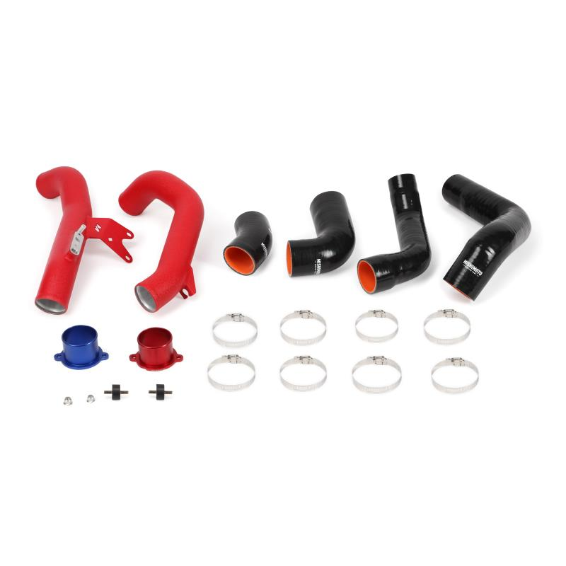Mishimoto 2016+ Honda Civic 1.5T / 2017+ Honda Civic Si Black Intercooler Kit w/Red Pipes