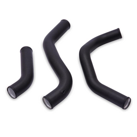 Mishimoto 11-14 Ford F-150 3.5L Ecoboost Hot-Side Intercooler Pipe Kit - Wrinkle Black - 0