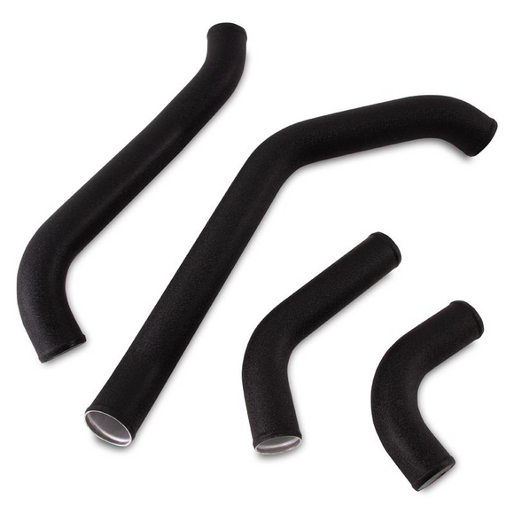 Mishimoto 2017+ Ford F150 3.5L EcoBoost Hot-Side Intercooler Pipe Kit - Wrinkle Black