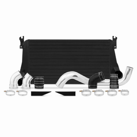 Mishimoto 06-10 Chevy 6.6L Duramax Intercooler Kit w/ Pipes (Black) - 0