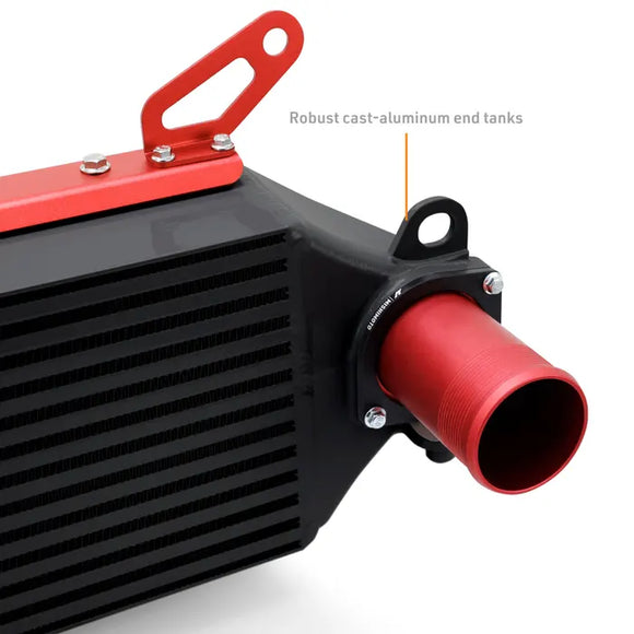Mishimoto 2023+ Toyota GR Corolla Intercooler & Pipe Kit - Black Cooler - Red Pipes