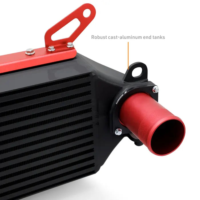 Mishimoto 2023+ Toyota GR Corolla Intercooler & Pipe Kit - Black Cooler - Red Pipes