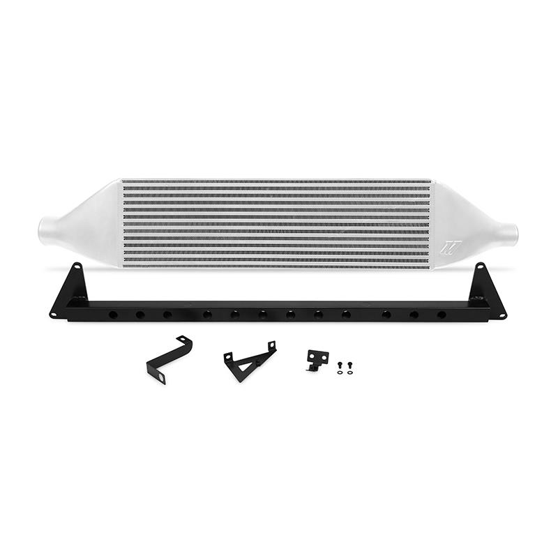 Mishimoto 08-14 Subaru STI Front-Mount Intercooler Kit w/ Black Crash Beam - Silver Core
