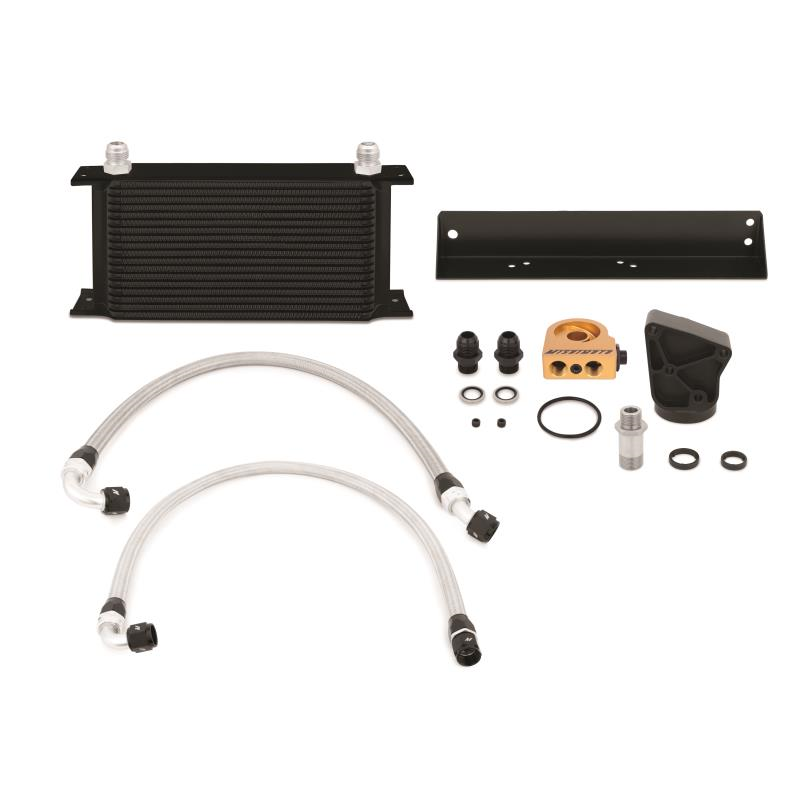 Mishimoto 10-11 Hyundai Gensis Coupe 3.8L Thermostatic Black Oil Cooler Kit