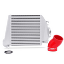Mishimoto 08-14 Subaru WRX Top-Mount Intercooler Kit - Powder Coated Silver & Red Hoses-1