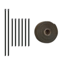 Mishimoto 2 inch x 35 feet Heat Wrap with Stainless Locking Tie Set-1