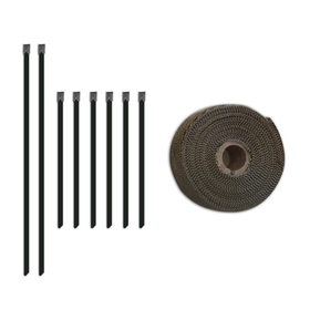 Mishimoto 2 inch x 35 feet Heat Wrap with Stainless Locking Tie Set