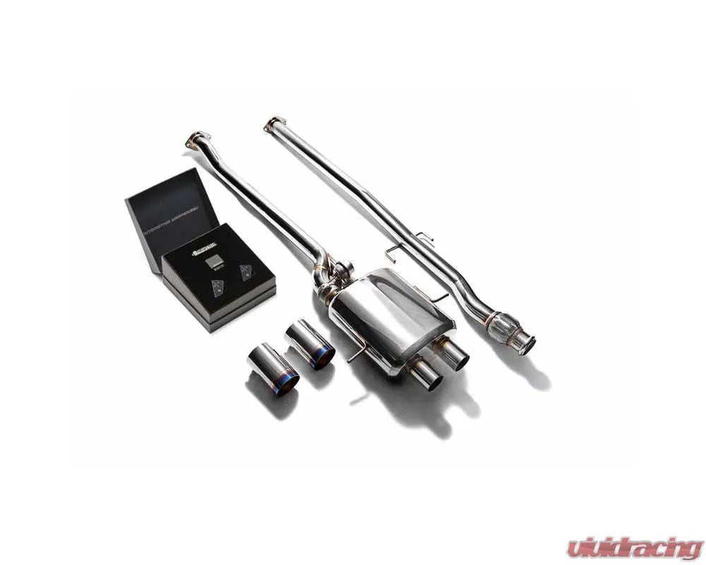 ARMYTRIX Valvetronic Exhaust System Mini Cooper S R56 | R57 | R58 | R59 2007-2013 - True Titanium Blue