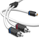 DS18 Marine Grade Tinned Copper OFC RCA Wires 1 Female to 2 Male Splitter-1